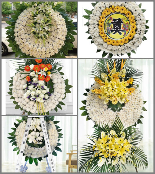 安徽黄山市黄山区新明乡花圈速递