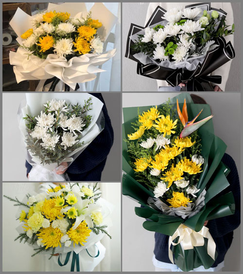 安徽黄山市黄山区新明乡白事花束代送